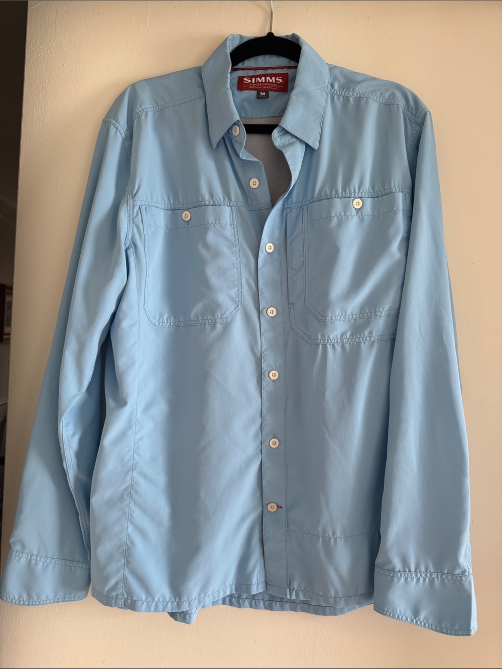 Simms Light Blue Long-Sleeve Shirt Jacket
